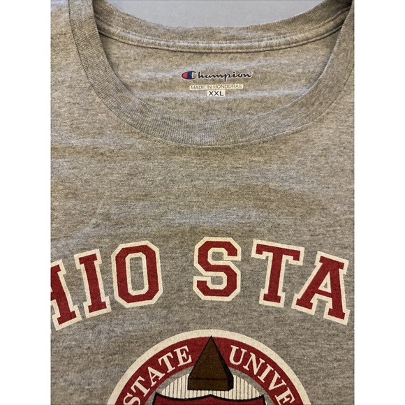 Vintage Ohio State T Shirt 2000's Champion XXL University Established 1870 Gray - Picture 4 of 8